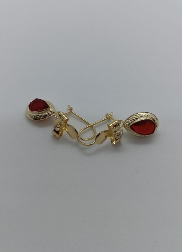 OLA-001-R_1 Aretes Lágrima de Ángel