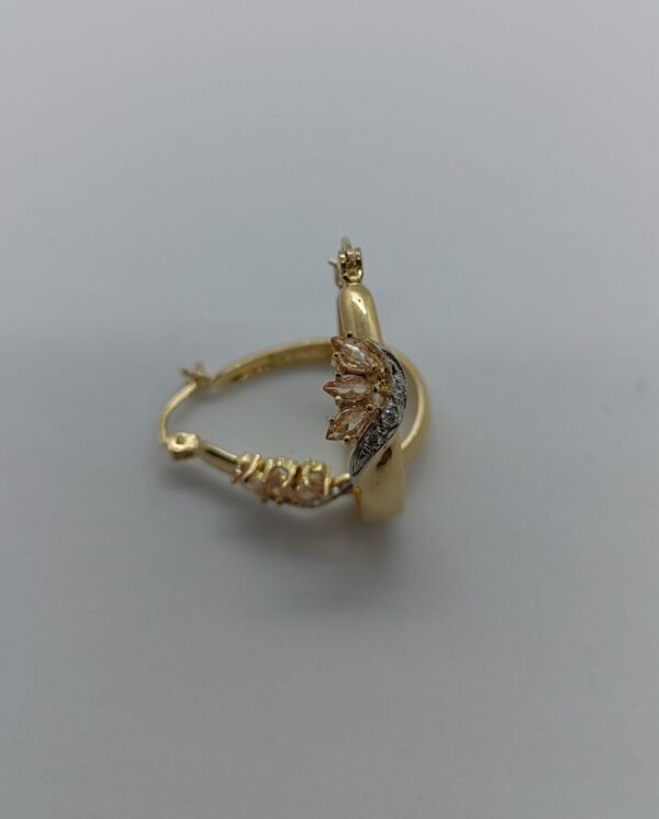 Aretes Pétalos de Oro