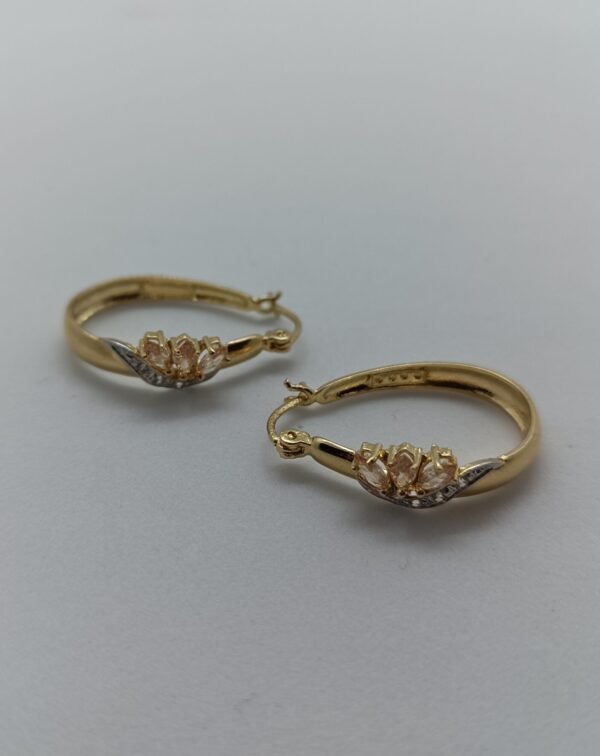Aretes Pétalos de Oro