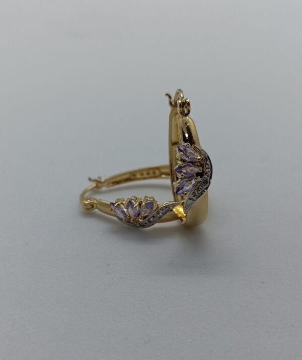 Aretes Pétalos de Oro