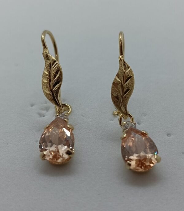 OLA-017-N_1 Aretes Lágrima de Mar Caribe