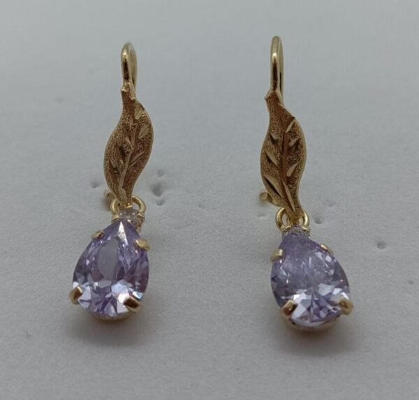 OLA-017-V_1 Aretes Lágrima de Mar Caribe