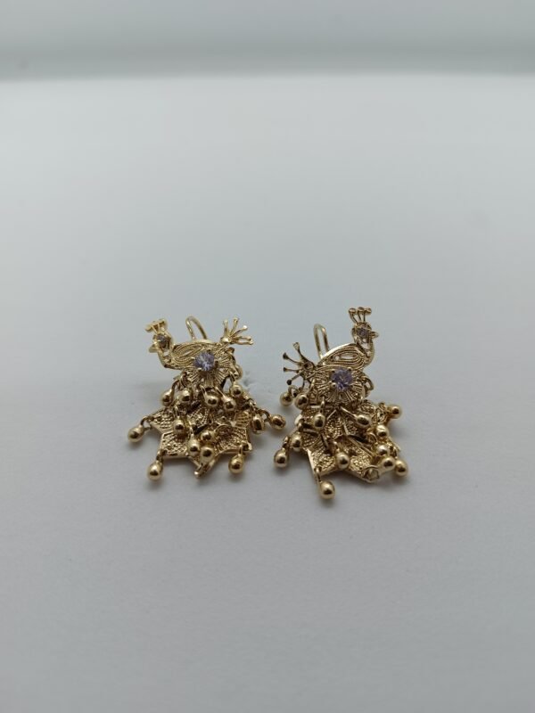 OLA-019-R_1 Aretes Danza de Pavo Real