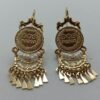 Aretes Moneda con Fleco Imperial