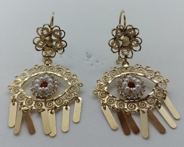 Aretes Ojo de la Fortuna Floral