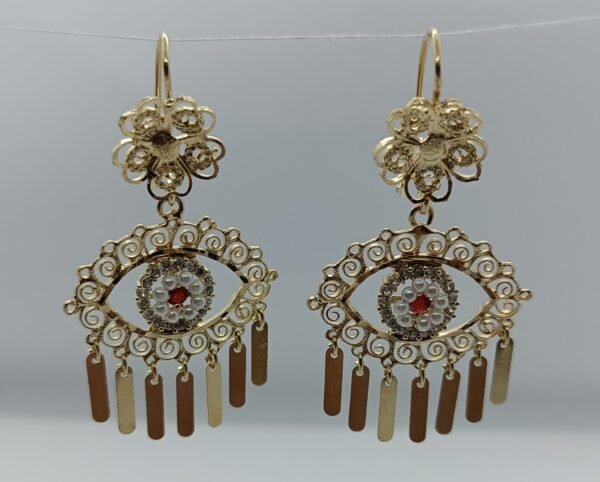 Aretes Ojo de la Fortuna Floral