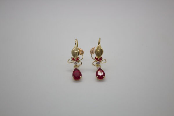 OLA-031-R_1 Aretes Brote de Cristal
