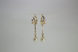 Aretes Alas de Perla Imperial