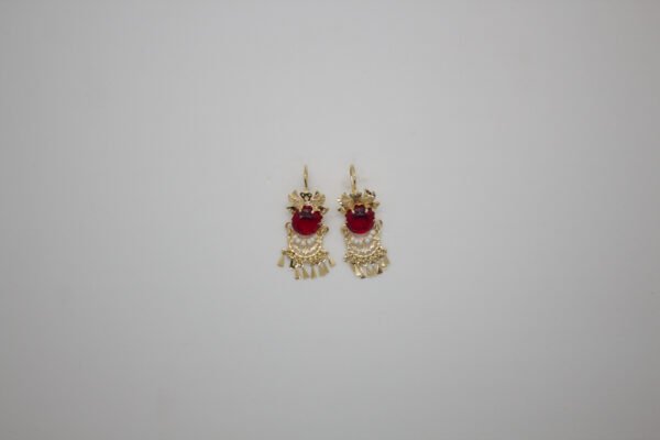 Aretes Solaris Escarlata