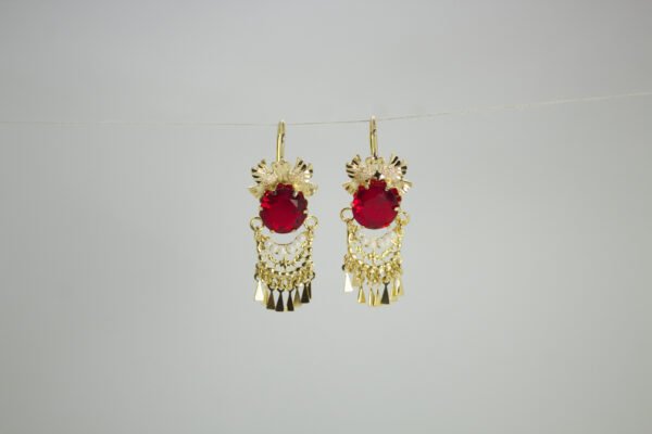 Aretes Solaris Escarlata