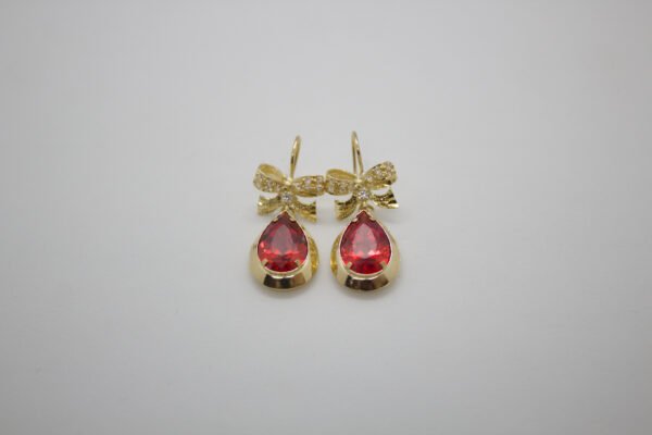 OLA-043-R_1 Aretes Moño Mágico de Color