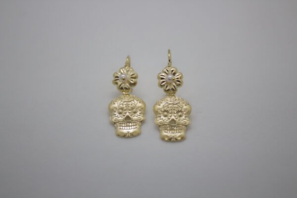 OLA-045_1 Aretes Dulce Calavera