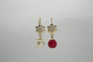 OLA-048-P Aretes Perla de Gala Tapatía