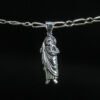 Dije San Judas Tadeo Protector. Plata .925, figura detallada del Patrono de las causas difíciles (4 cm Alto / 2.6 gr). (Dije sin cadena)
