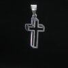 Cruz Diseño Minimalista Dije Cruz Diseño Minimalista. Plata .925, diseño moderno de doble contorno (3.0 cm Alto / 1.1 gr). (Dije sin cadena)