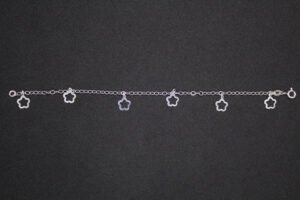 PP009_3 Pulsera Estrellitas de Plata